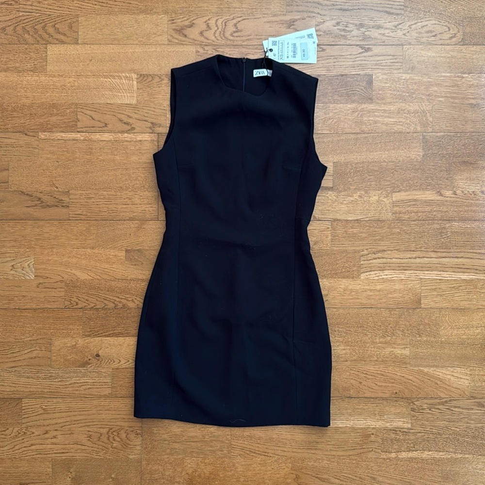 Zara Black Sheath Mini Dress